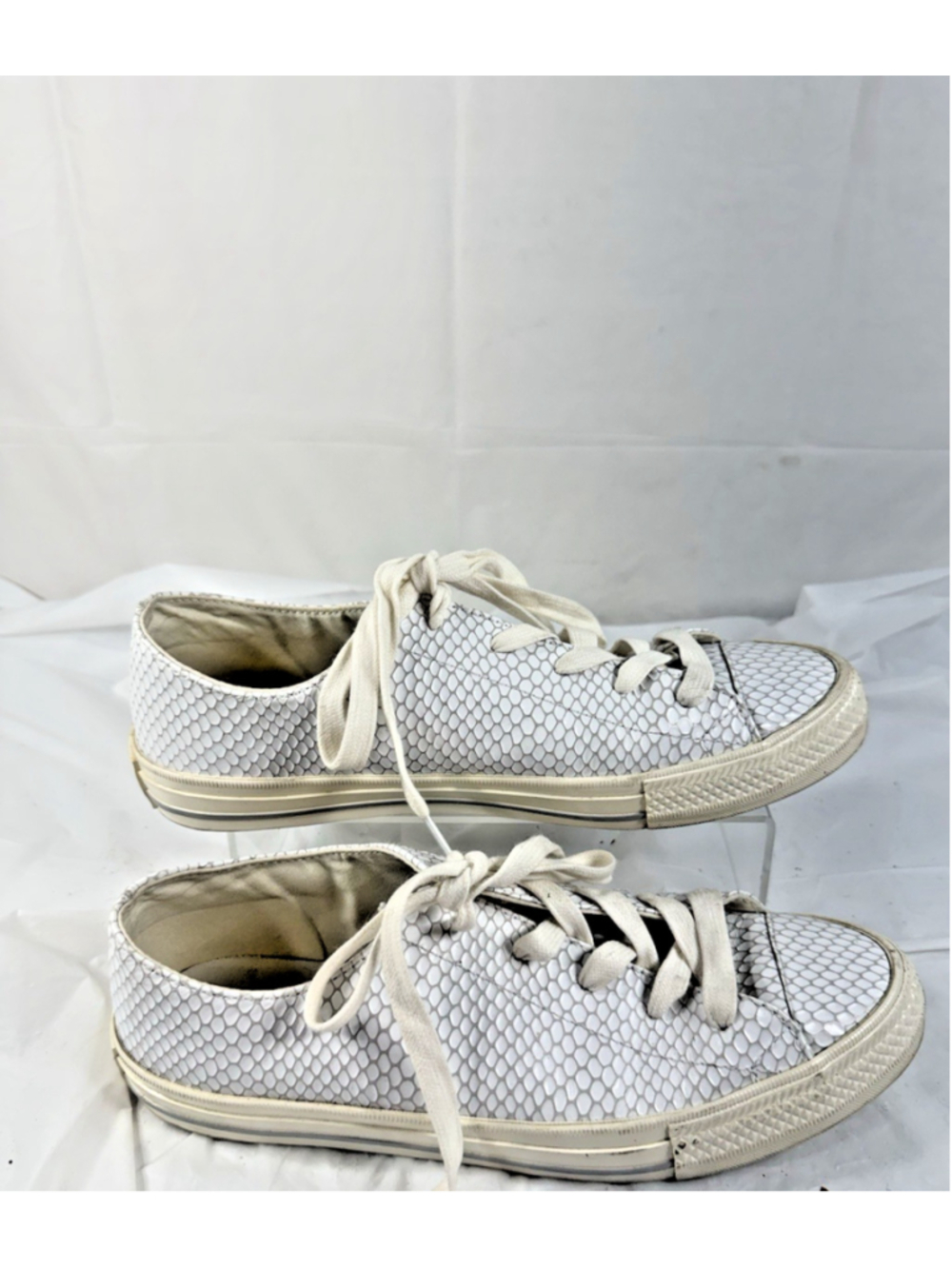 Converse Chuck Taylor Gemma Scaled White Cream Women’s Sneaker Sz 8